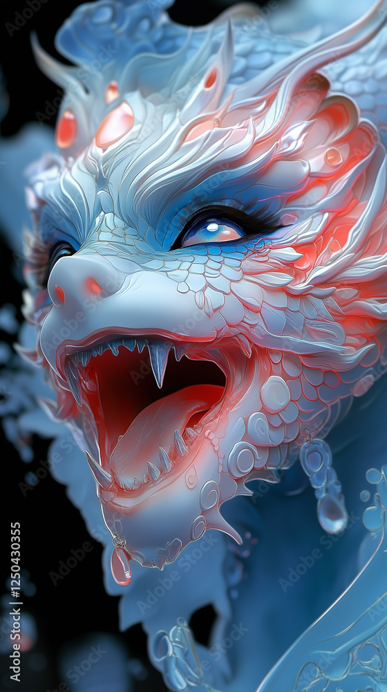 Naklejka premium Concept art of a magical spirit with intricate details