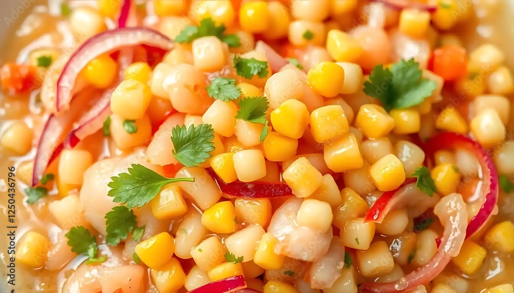 Delicious Corn Shrimp Ceviche Salad With Cilantro Delicious Corn Shrimp Ceviche Salad With Cilantro