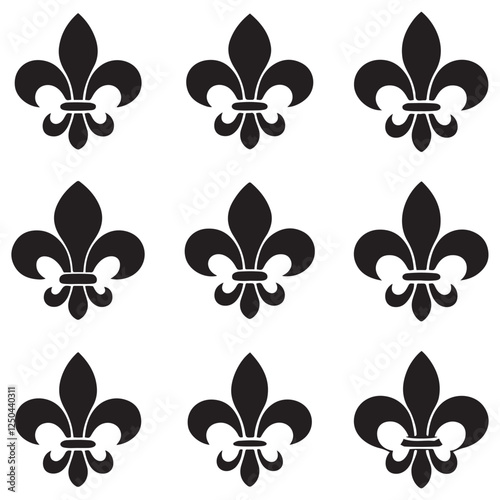 fleur de lis icon vector with trendy design