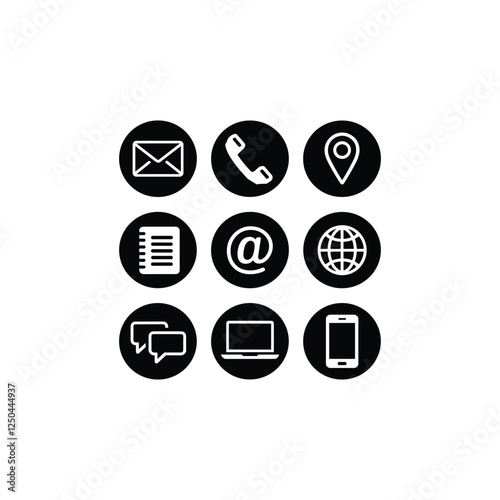 Social media 9 vector icon set design.