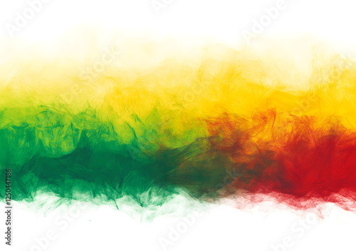 Abstract background with red green yellow. Rasta concept.