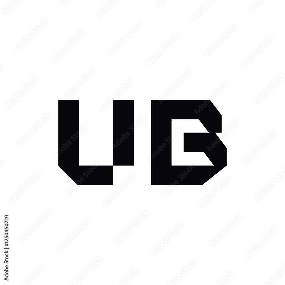 UB monogram logo design letter text name symbol monochrome logotype alphabet character simple logo UB monogram logo design letter text name symbol monochrome logotype alphabet character simple logo