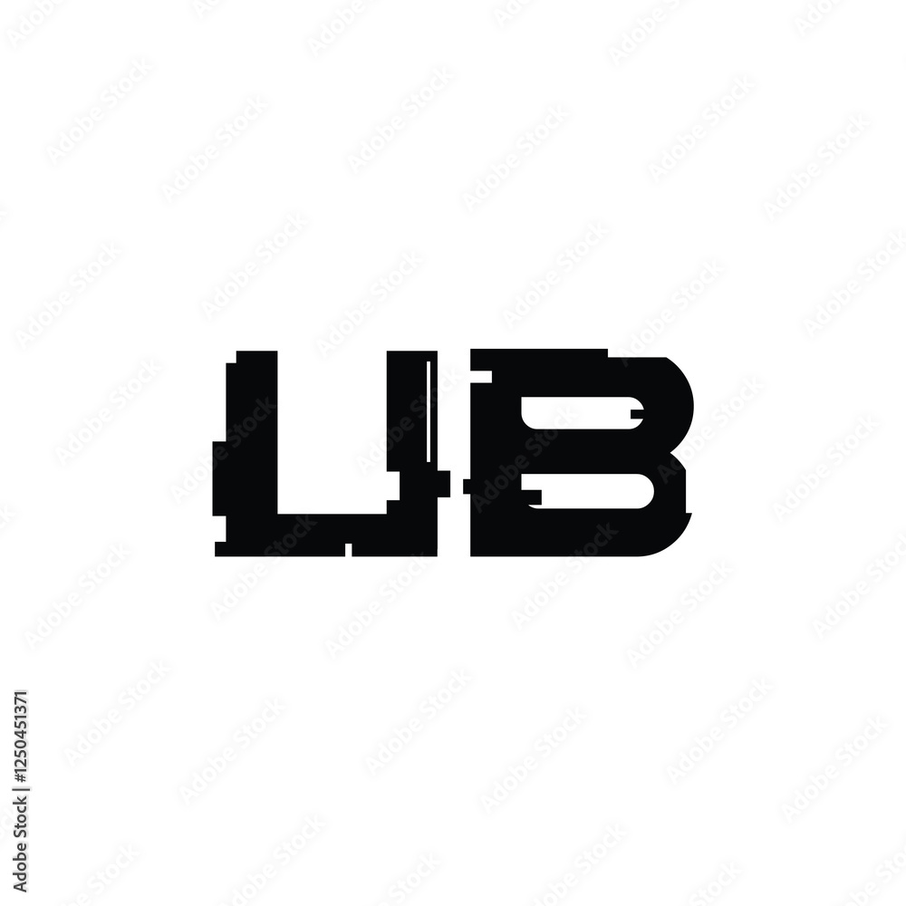UB monogram logo design letter text name symbol monochrome logotype alphabet character simple logo UB monogram logo design letter text name symbol monochrome logotype alphabet character simple logo