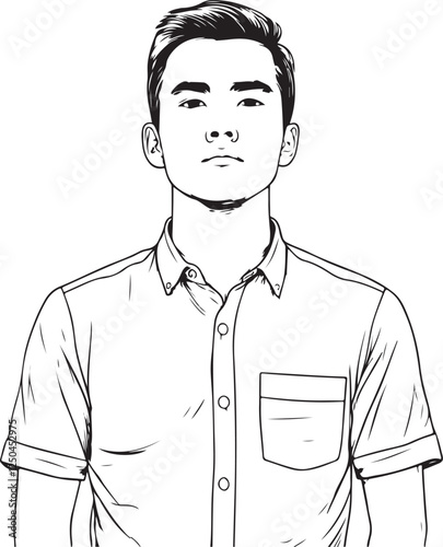 sketch of a man