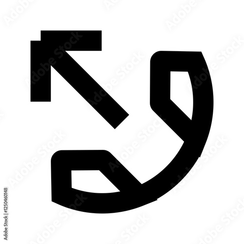 Outgoing Call - Simple Minimalist Communication Icon