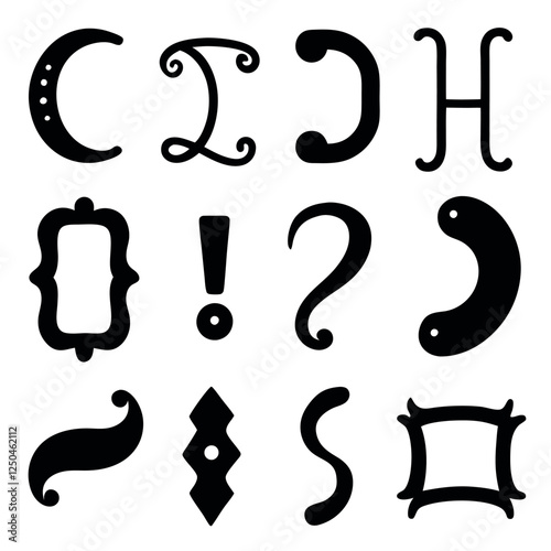 This image showcases decorative metal hardware designs, suitable for furniture, cabinetry, or architectural accents.