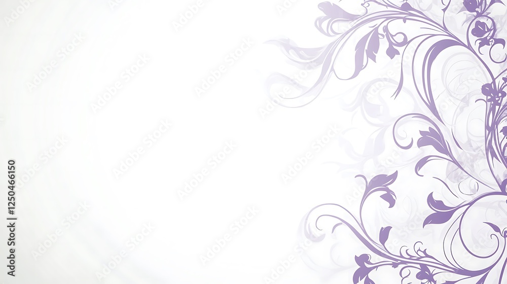 Elegant Lavender Floral Design Background Elegant Lavender Floral Design Background