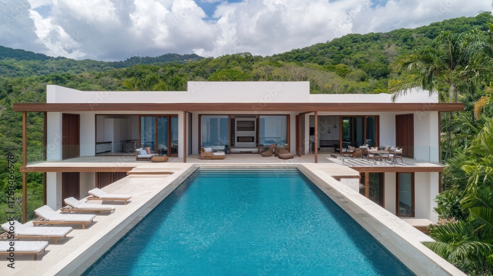 Luxurious Single Family Home with Infinity Pool and Rooftop in Scenic Nature Setting