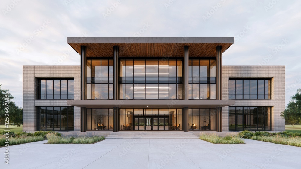 Modern Multi-Story Building Design Featuring Open Co-Working Spaces and High-Quality Architecture Modern Multi-Story Building Design Featuring Open Co-Working Spaces and High-Quality Architecture