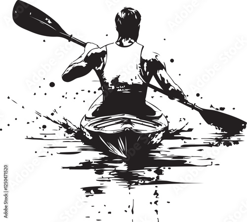 kayaking in the river