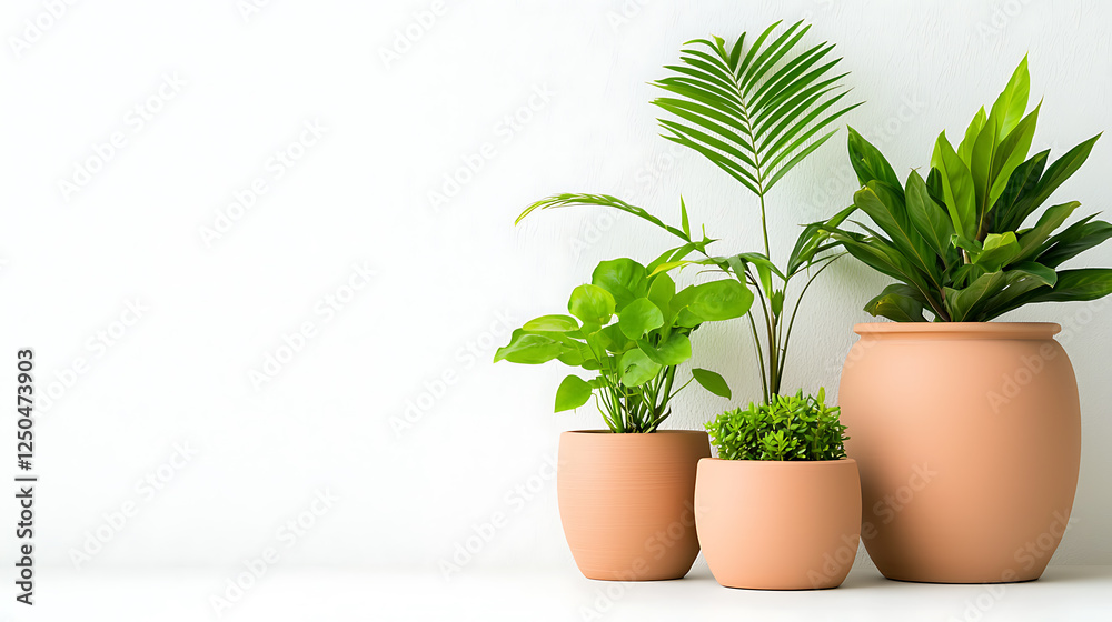 Obraz premium Indoor plant display modern home photography minimalist setting close-up view natural decor concept
