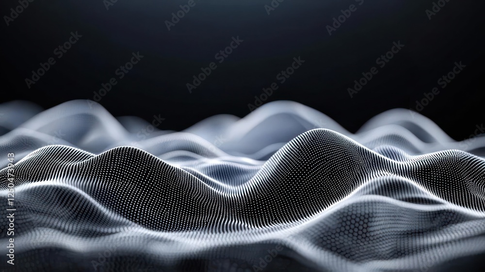 Naklejka premium Abstract Digital Wave Pattern Design
