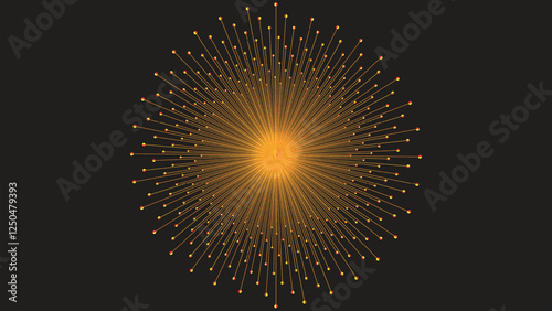  Abstract background design Gold Mandala vector