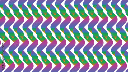  Bright two-tone wave pattern background vector background