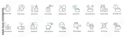 Comprehensive Beauty and Wellness Collection: Supplements and Skincare