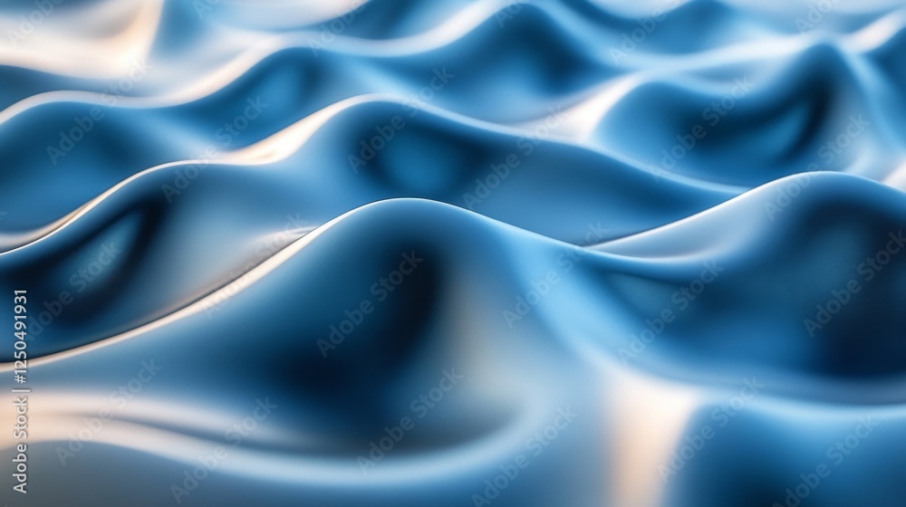 Obraz premium Abstract Blue Wave Texture Design
