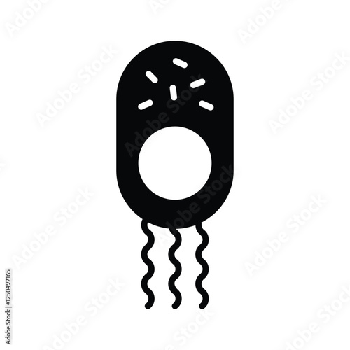 Icon of viruses, symbolizing infection, disease, and health risks
