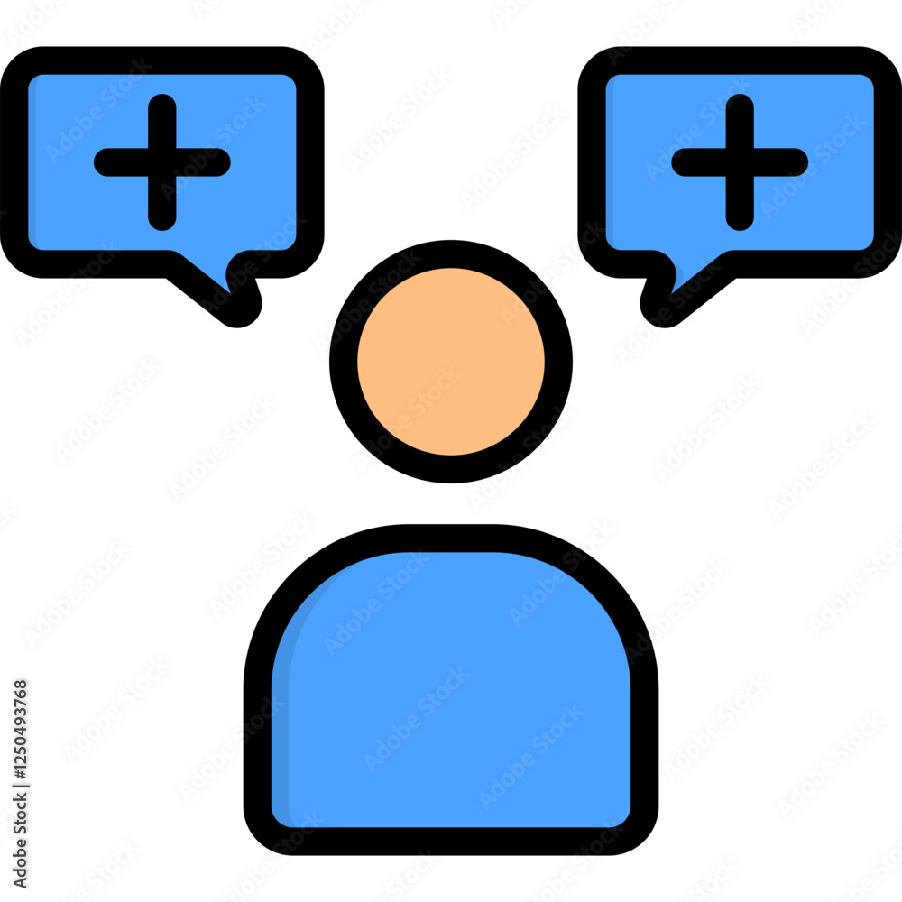 Fototapeta premium Positive Habits Icon