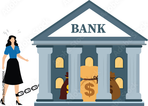 Bank debt, bank mortgages, heavy debt pressures, traders are tied by the chains of the banks to their legs