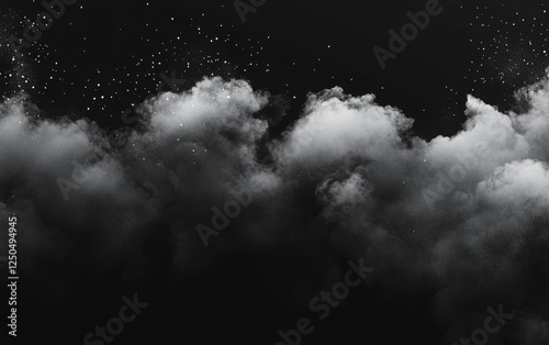 Smoky Clouds Night Sky Background photo