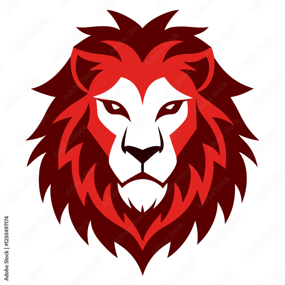 Obraz premium lion head vector
