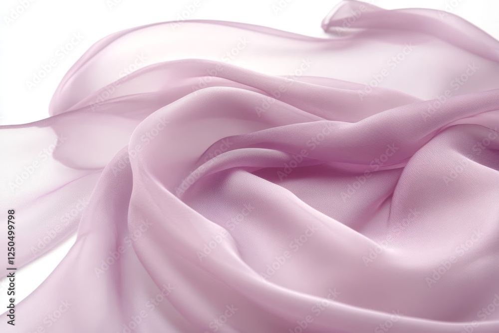 Obraz premium Soft mauve fabric draped, studio shot