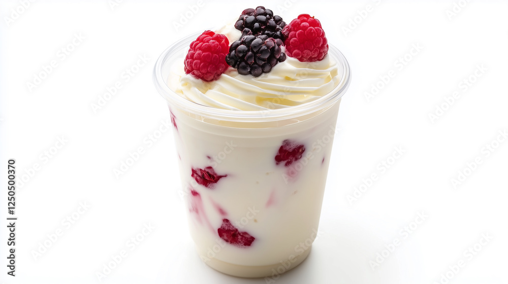 Yogurt drink isolated on white background Yogurt drink isolated on white background