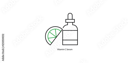 Vitamin C Serum Icon: Brightening and Antioxidant Skincare