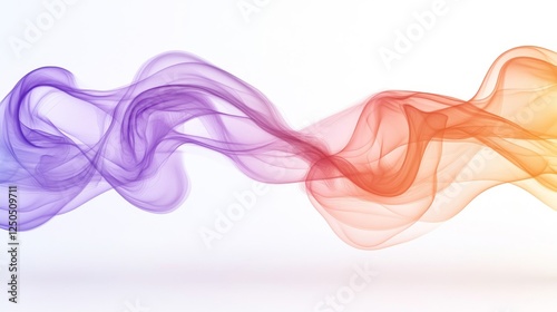 Abstract Colorful Flowing Design Background