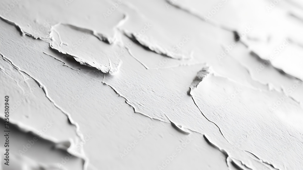 Obraz premium White handmade paper with coarse texture and irregular edges for an organic appearance.
