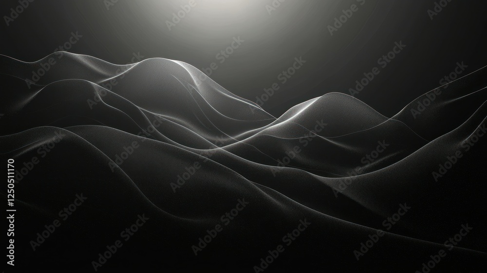 Dark flowing waves with light backdrop abstract background design element Dark flowing waves with light backdrop abstract background design element