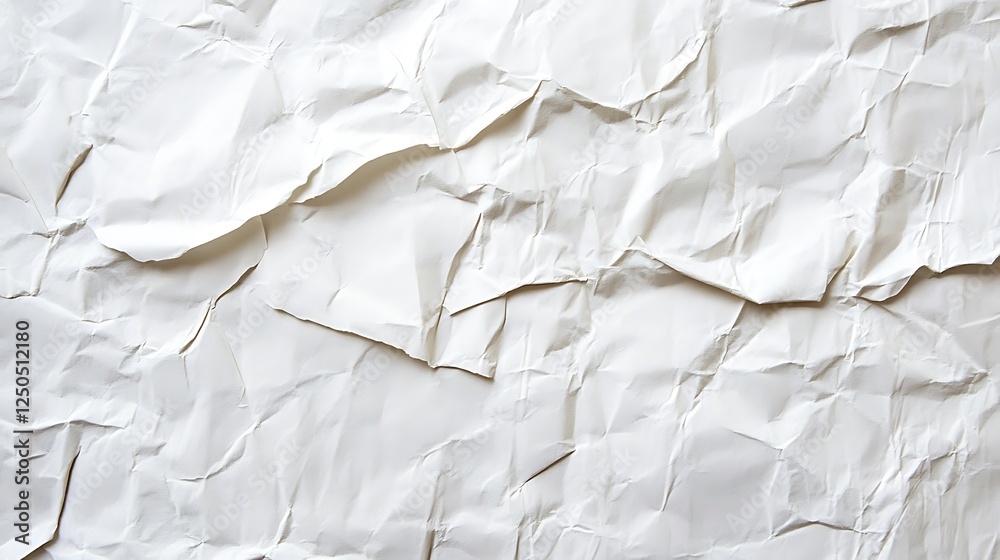 Fototapeta premium White background paper texture with faint irregular grooves for an elegant tactile appearance.