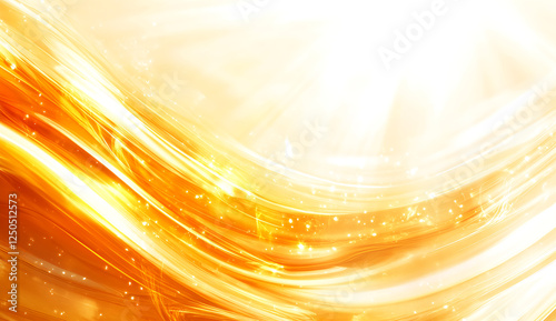 Wallpaper Mural Golden oil or engine oil waves on a white background, isolated, with a banner and copy space area; high-resolution photography.  Torontodigital.ca