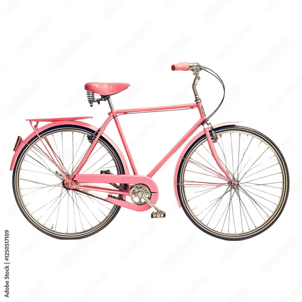 Obraz premium Pink Bicycle