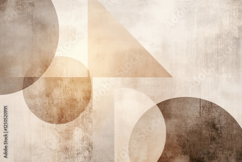 Elegant light pastel beige and brown abstract backdrop featuring geometric patterns and soft textures for upscale branding and creative business visuals. Ideal for sophisticated projects