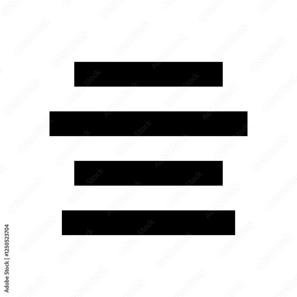 Central Align - Simple Minimalist Editor Icon for UI and Button Design Central Align - Simple Minimalist Editor Icon for UI and Button Design