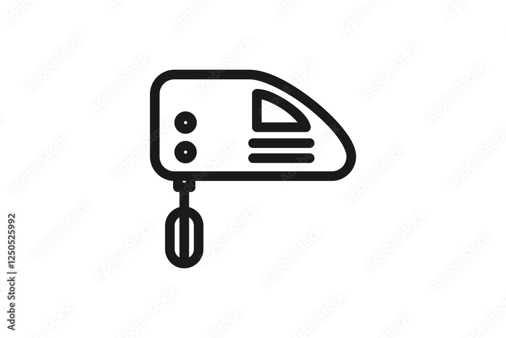 mixer icon line simple design mixer icon line simple design