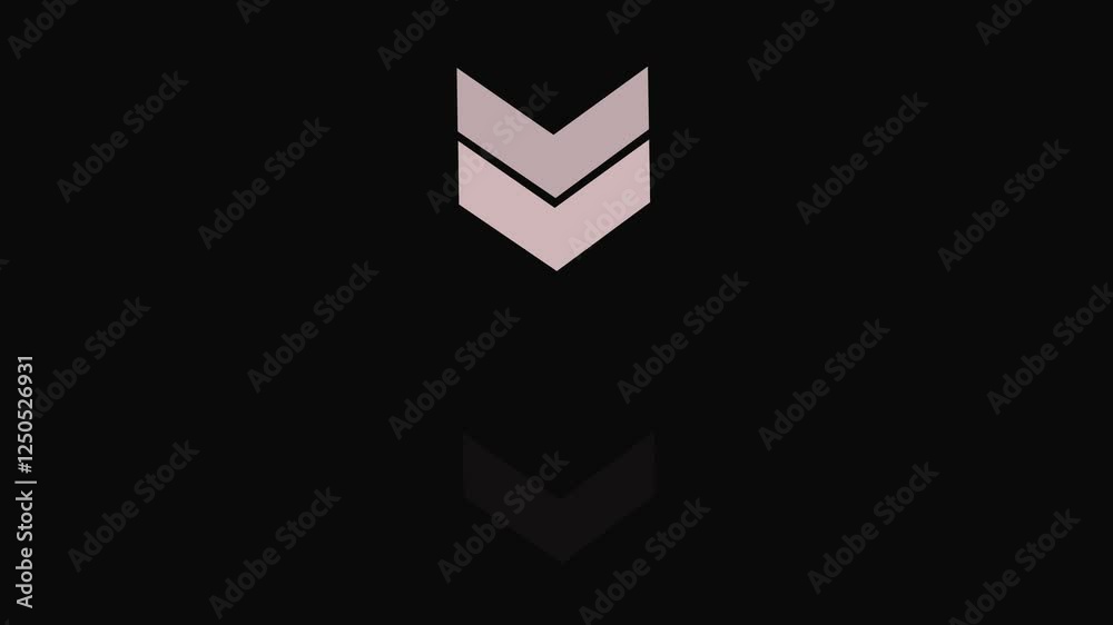 Arrow sign. swipe icon video animation. directional arrow loop, direction arrow line loop animation. blinking arrow navigation. arrow loop animation direction concept. colorful arrow icon ...