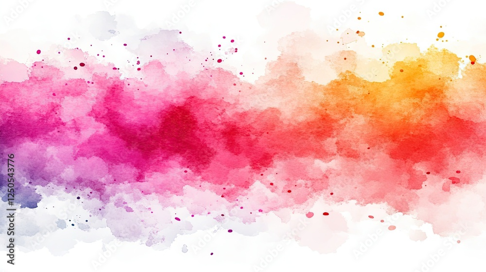Obraz premium Colorful watercolor abstract background. Website header, design element