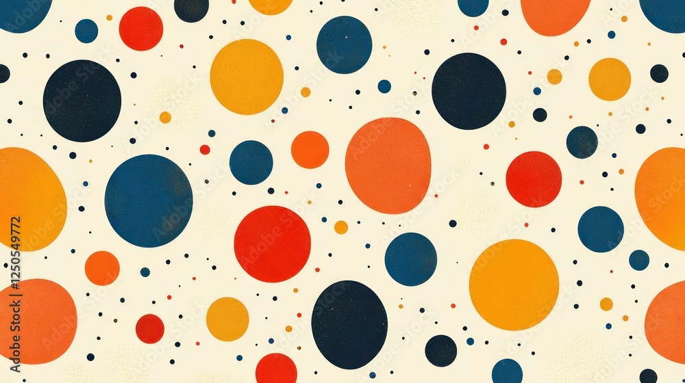 Retro Circles: A Vibrant and Playful Geometric Pattern Background Retro Circles: A Vibrant and Playful Geometric Pattern Background