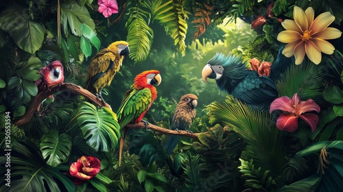 jungle, wildlife, nature, animals