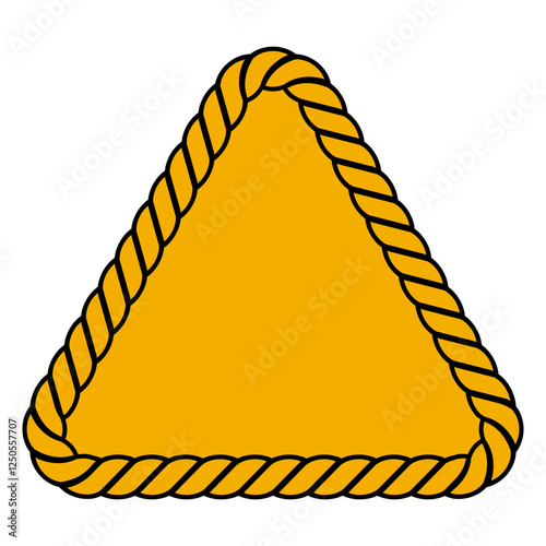 Triangle frame made rope ye...