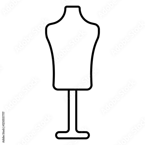 Line Drawing Fashion Mannequin, mannequin fashion clothing display retail shop