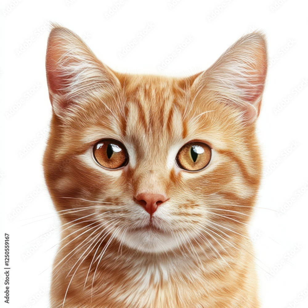 Adorable Ginger Cat Portrait Photo pet Adorable Ginger Cat Portrait Photo pet