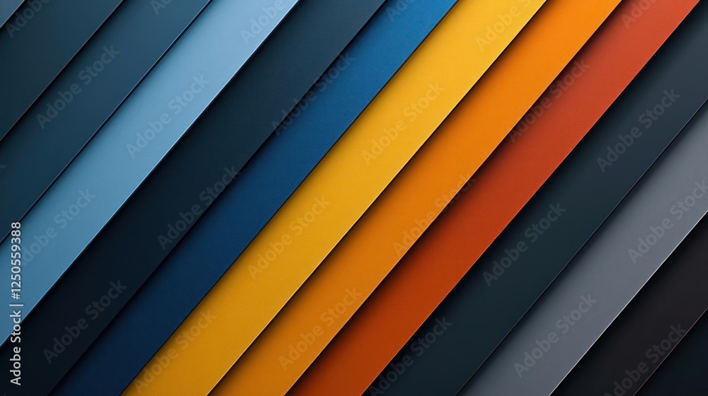 Obraz premium Abstract Diagonal Lines Pattern With Spectrum Colors