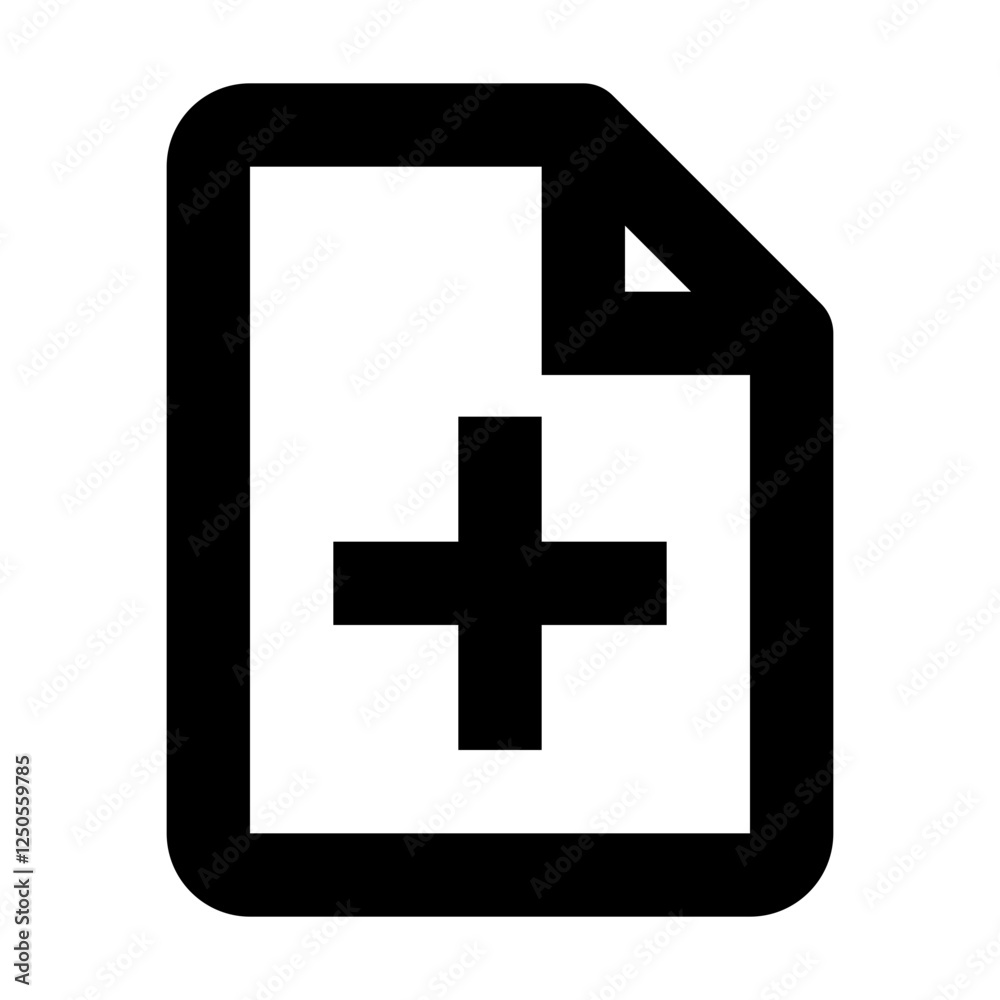 Add Document - Simple File & Folder Icon Add Document - Simple File & Folder Icon