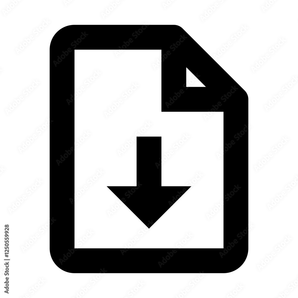Download Document - Simple File & Folder Icon Download Document - Simple File & Folder Icon