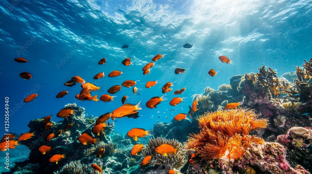 Fototapeta premium Capture the beauty of marine protected areas oceans photography conservation underwater aesthetic