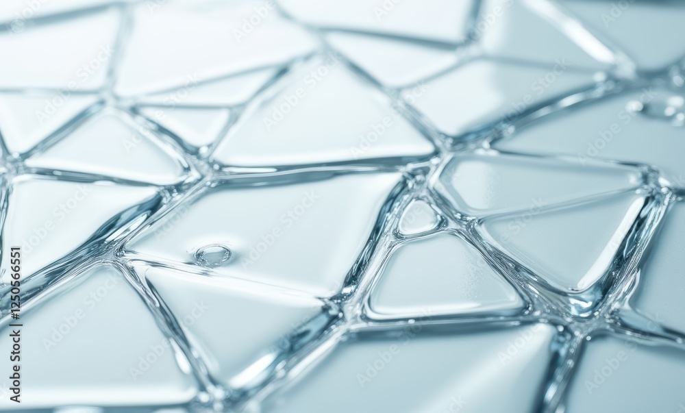Close-up of clear abstract water shapes Close-up of clear abstract water shapes