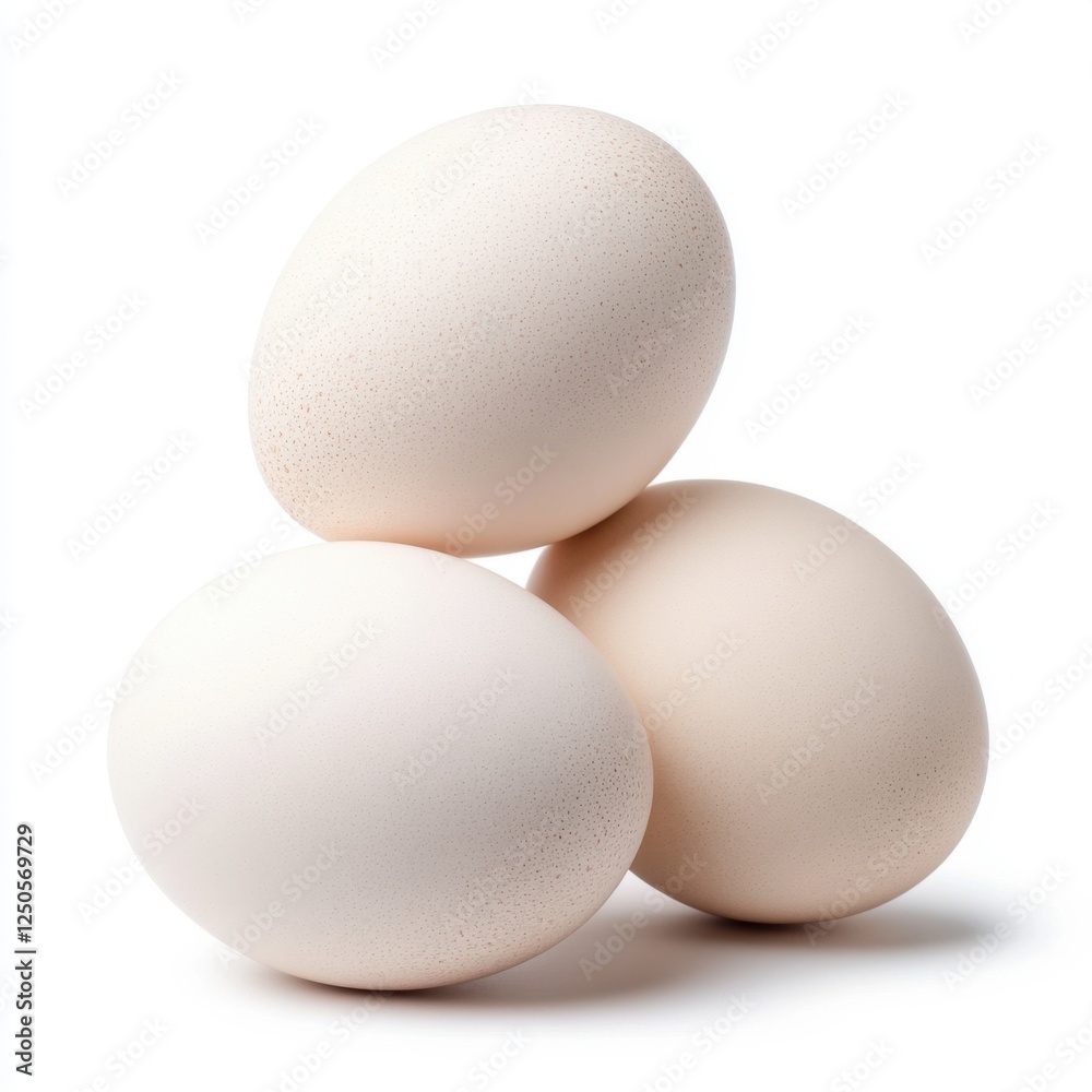 Fresh White Eggs on a Clean Surface for Culinary and Food Photography Needs Fresh White Eggs on a Clean Surface for Culinary and Food Photography Needs